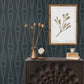 Purchase Ab3015 | Artifacts, Henlein Indigo - Antonina Vella Wallpaper