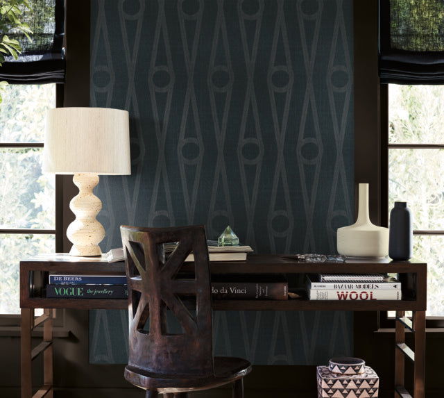 Purchase Ab3015 | Artifacts, Henlein Indigo - Antonina Vella Wallpaper