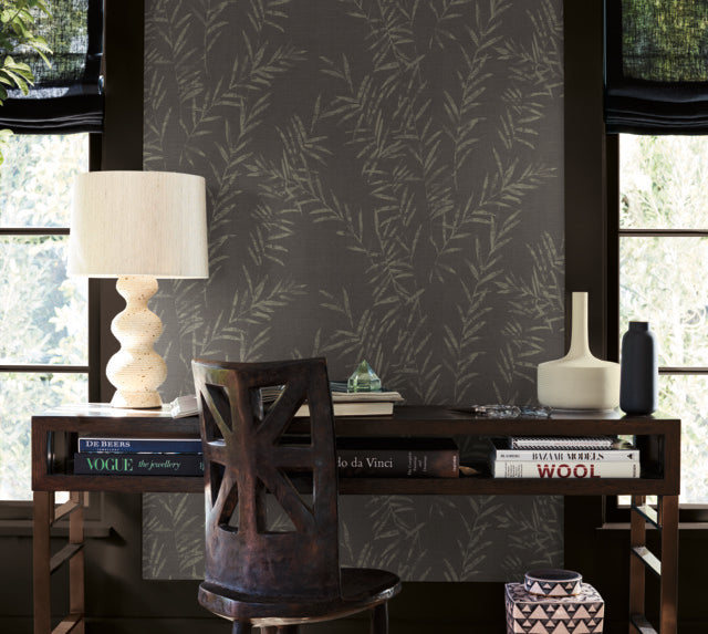 Purchase Ab3061 | Artifacts, Allerton Bamboo Black - Antonina Vella Wallpaper