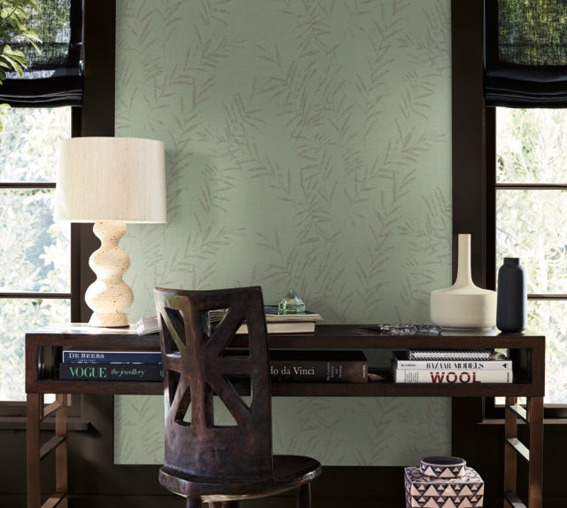 Purchase Ab3064 | Artifacts, Allerton Bamboo Sage - Antonina Vella Wallpaper