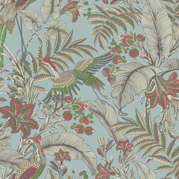 Purchase Ab3102 | Artifacts, Heronwood Sky Blue - Antonina Vella Wallpaper