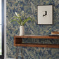 Purchase Ab3103 | Artifacts, Heronwood Navy - Antonina Vella Wallpaper