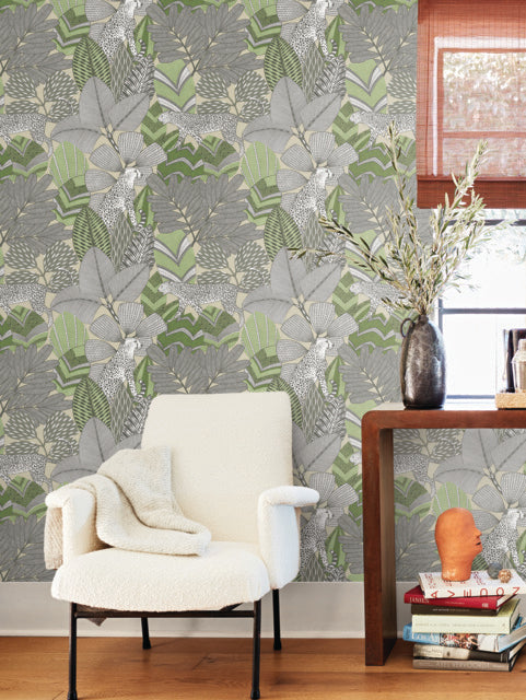 Purchase Ab3114 | Artifacts, Namiri Green - Antonina Vella Wallpaper