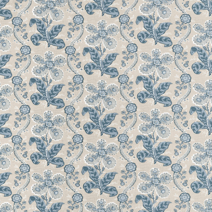 Select Anna French Fabric Pattern number AF10722 pattern name St. Gilles color name Spa Blue.