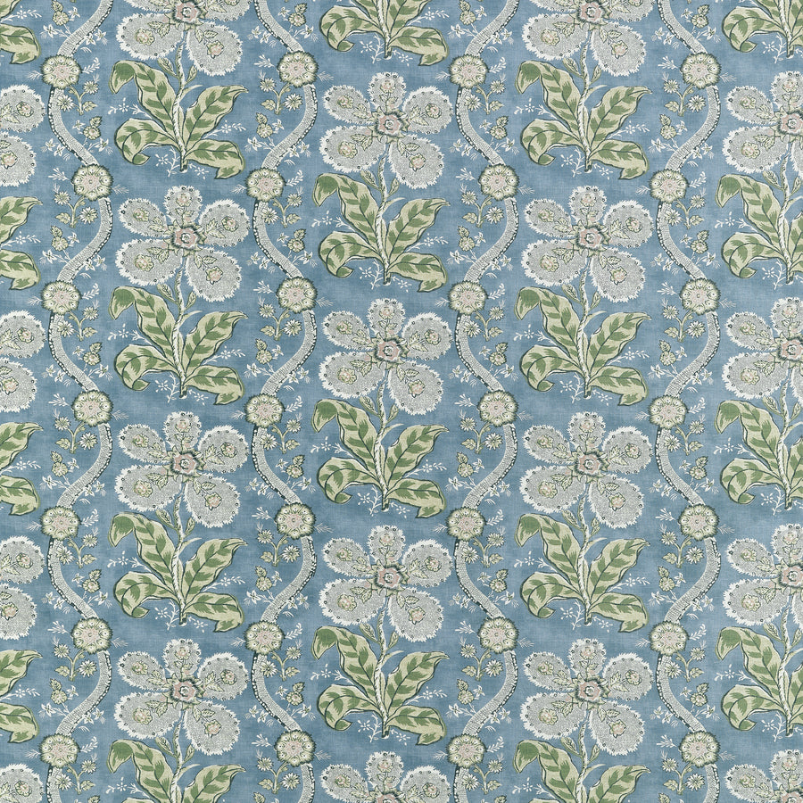 Search Anna French Fabric SKU AF10723 pattern name St. Gilles color name Mineral and Green.