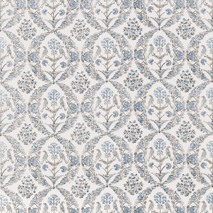 View Anna French Fabric SKU# AF10739 pattern name Paloma color name Spa Blue.