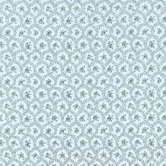 View Anna French Fabric Product# AF10761 pattern name Juliette Trail color name Spa Blue.