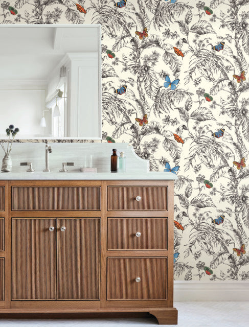 Purchase Af2025 | Toile Resource Library, Papillon - York Wallpaper