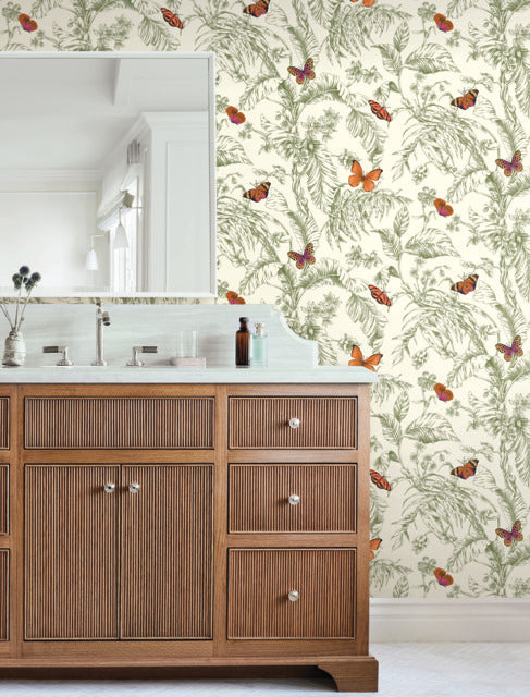 Purchase Af2027 | Toile Resource Library, Papillon - York Wallpaper