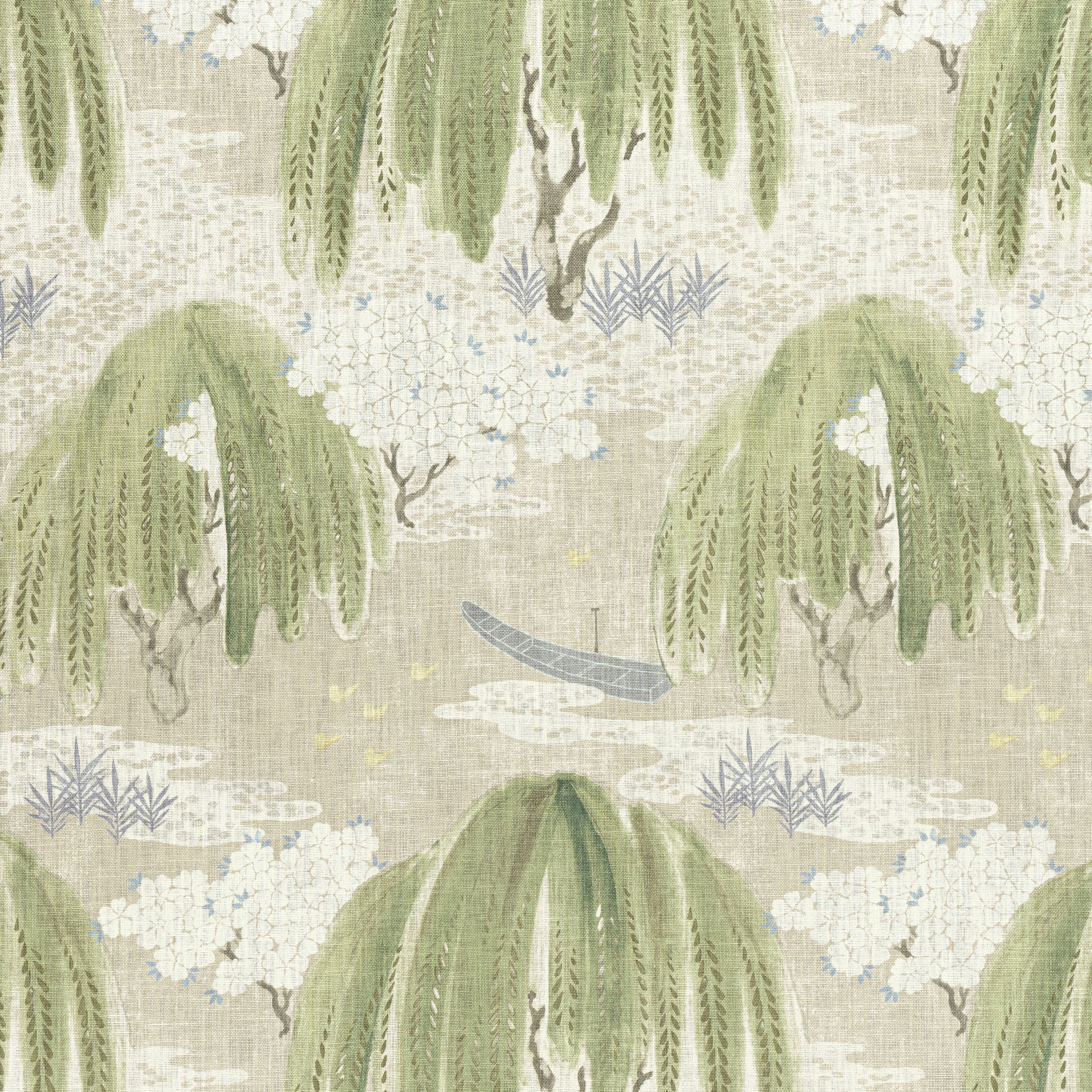 Purchase  Ann French Fabric SKU AF23106  pattern name  Willow Tree