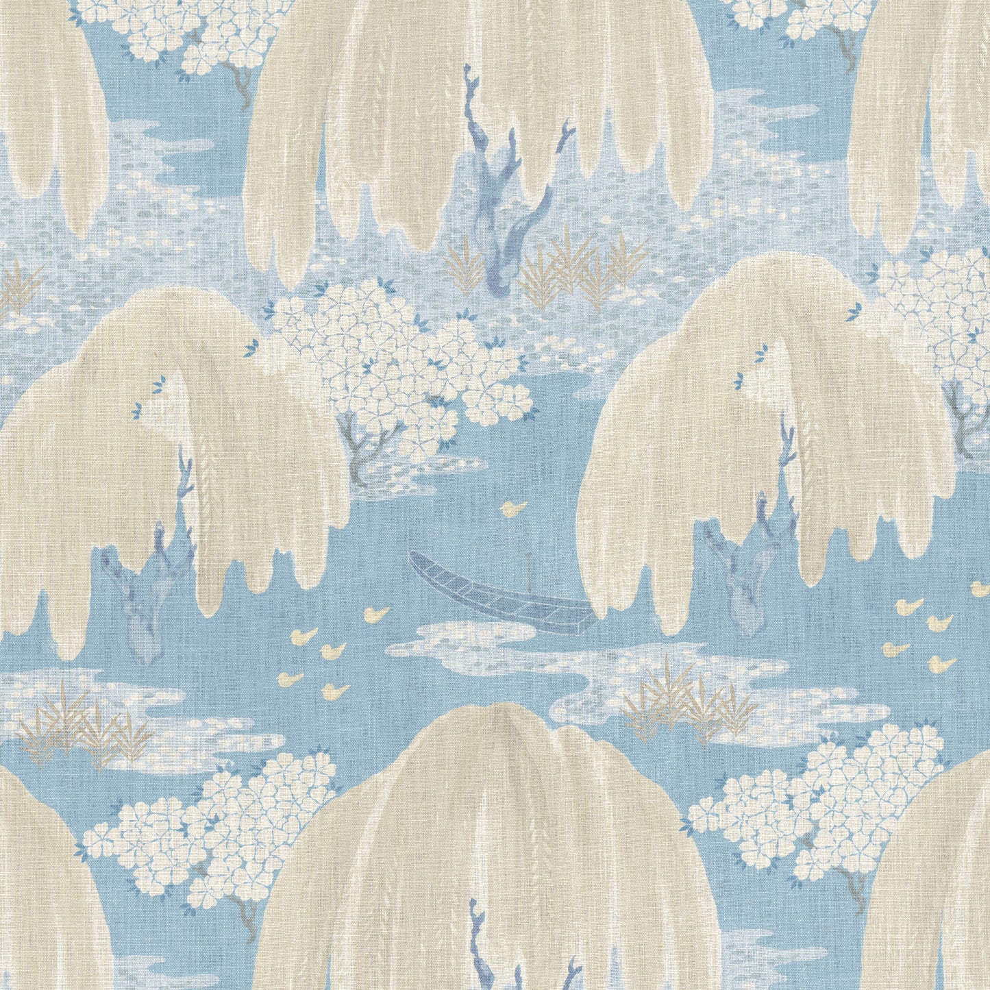Purchase  Ann French Fabric Item AF23108  pattern name  Willow Tree