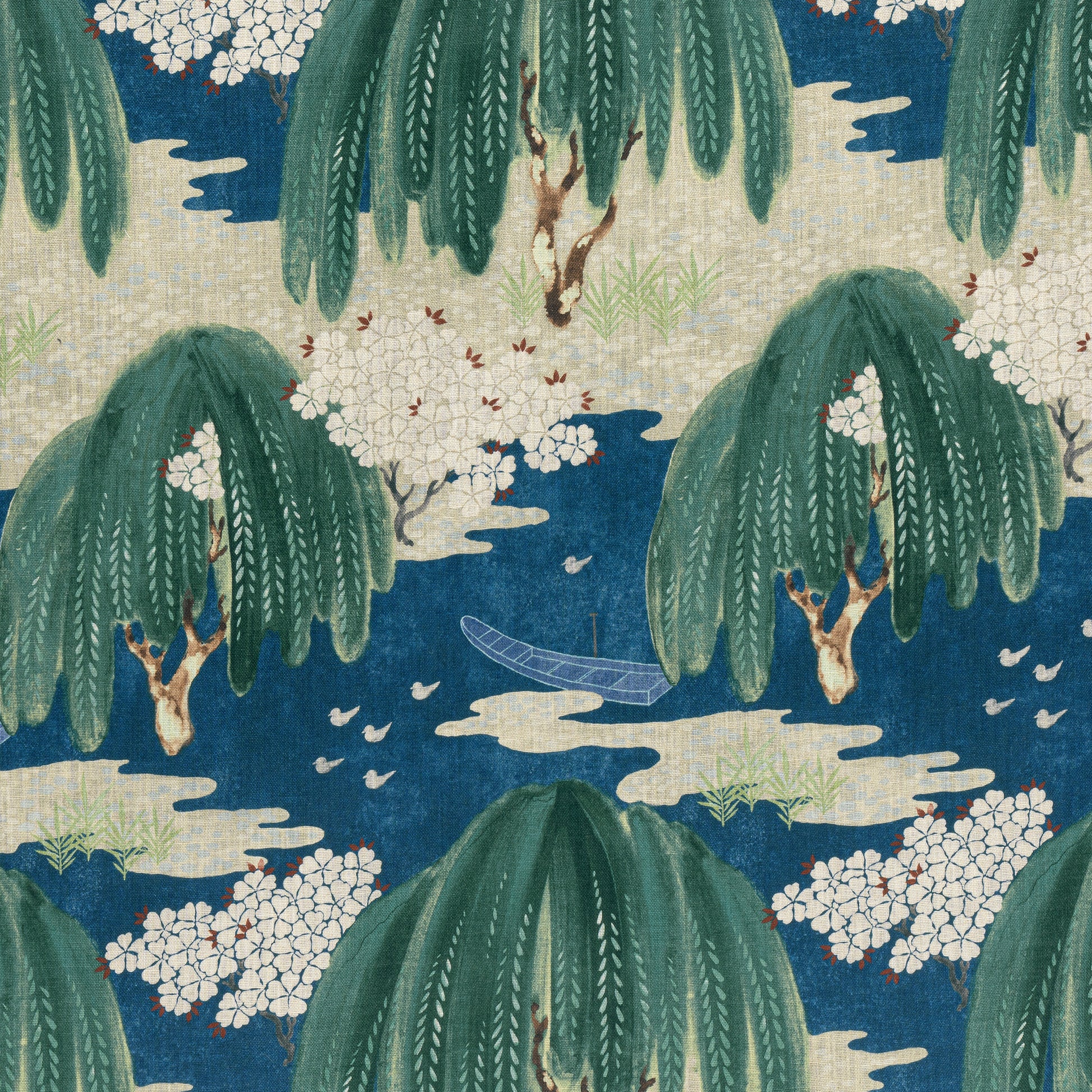 Purchase  Ann French Fabric Pattern number AF23110  pattern name  Willow Tree