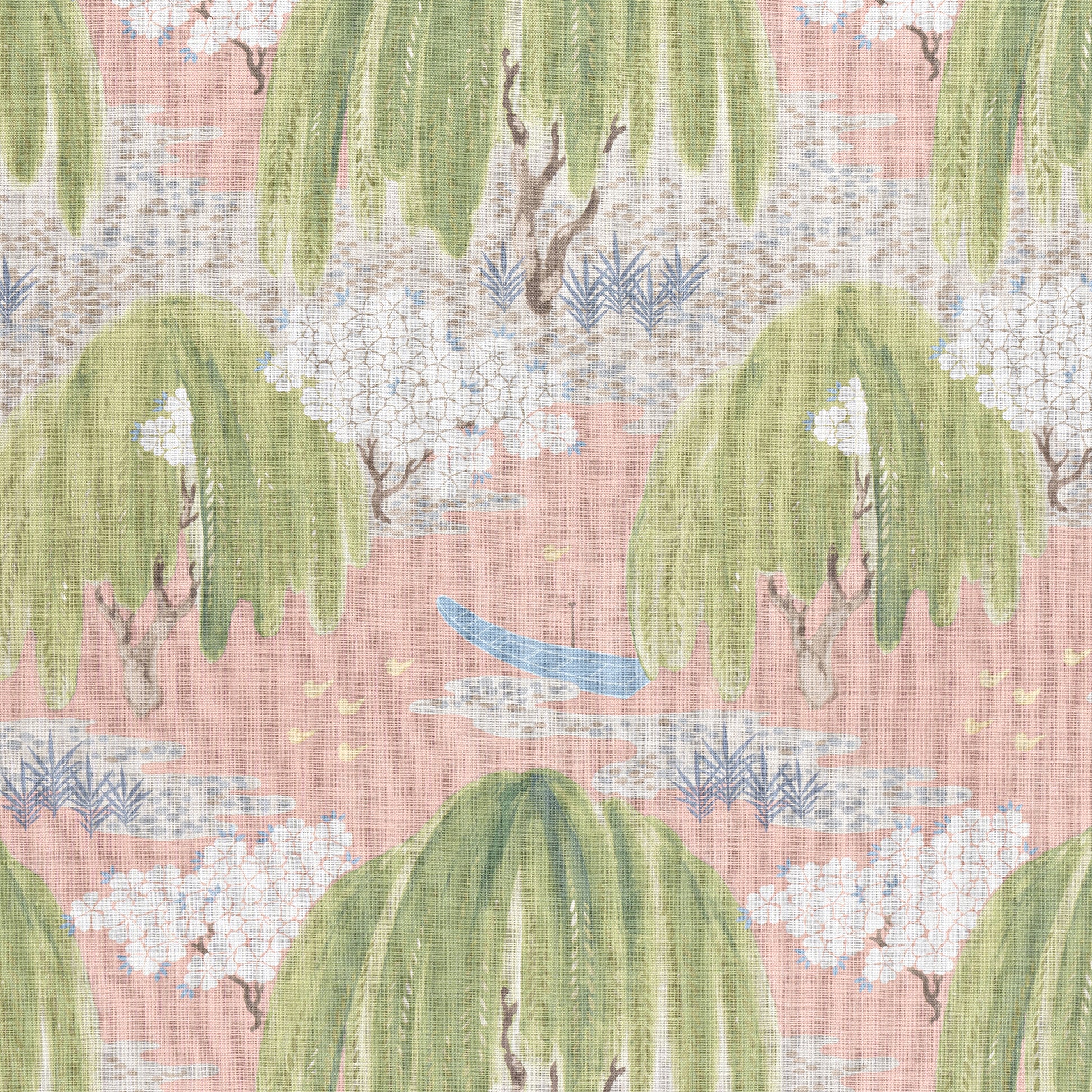 Purchase  Ann French Fabric Product# AF23111  pattern name  Willow Tree