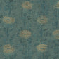 Purchase Af6519 | Tea Garden Ii, French Marigold Teal Green & Gold - Ronald Redding Wallpaper