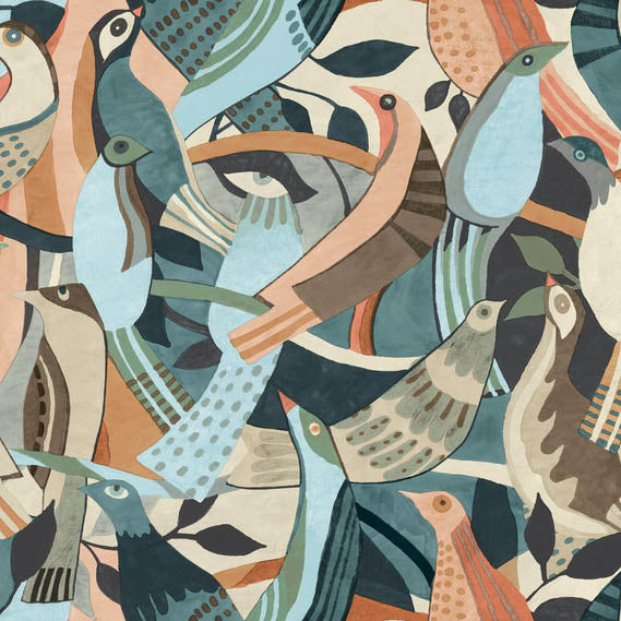 Purchase Ag2016 | Artistic Abstracts, Fauvist Flock - York Wallpaper