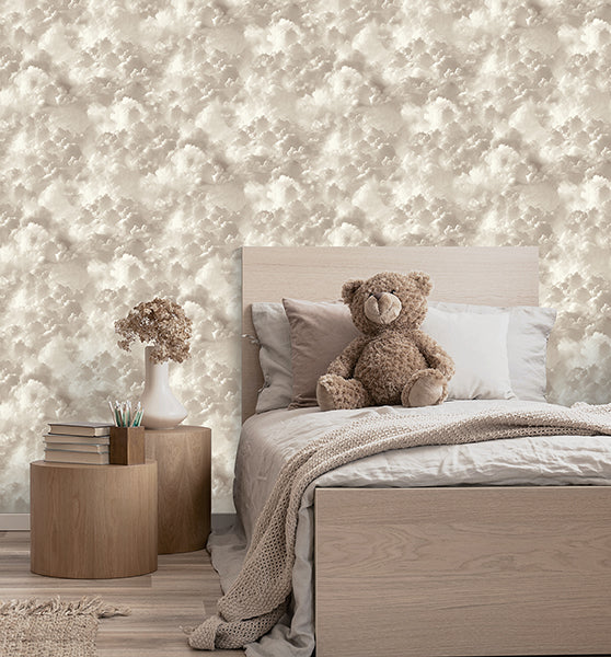 Purchase AH100189AH Brewster Wallpaper, Merryweather Neutral Cloudy Skies - Arthouse12