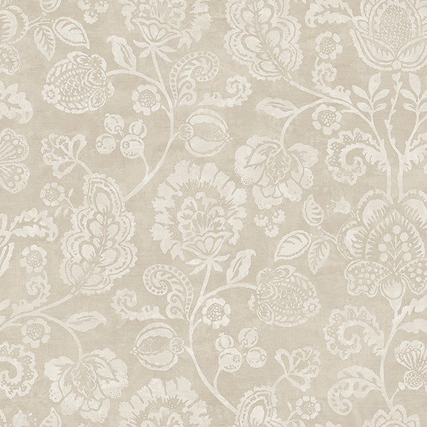 Purchase AH100194AH Brewster Wallpaper, Verity Neutral Jacobean Trail - Arthouse