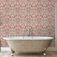 Purchase AH100199AH Brewster Wallpaper, Birdy Pink Nuthatch Floral - Arthouse12