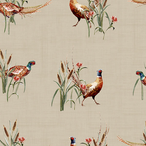 Purchase AH100214AH Brewster Wallpaper, Eustace Neutral Pheasant Meadow - Arthouse
