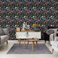 Purchase AH100380AH Brewster Wallpaper, Mallory Black Vivid Floral - Arthouse1