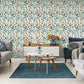 Purchase AH100381AH Brewster Wallpaper, Mallory Blue Vivid Floral - Arthouse1