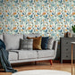 Purchase AH100381AH Brewster Wallpaper, Mallory Blue Vivid Floral - Arthouse12