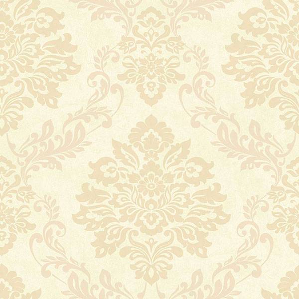 Purchase AH290403 Brewster Wallpaper, Harriet Khaki Damask - Arthouse