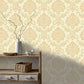 Purchase AH290403 Brewster Wallpaper, Harriet Khaki Damask - Arthouse1