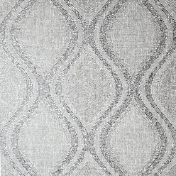Purchase AH295101 Brewster Wallpaper, Ignatius Grey Ogee - Arthouse