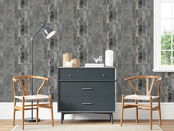 Purchase AH295204 Brewster Wallpaper, Kintsugi Black Geometric - Arthouse1