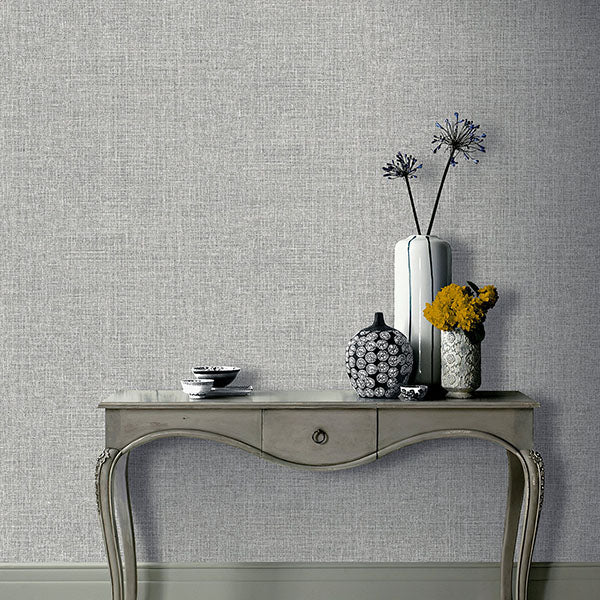 Purchase AH295400 Brewster Wallpaper, Elfrida Grey Linen - Arthouse1