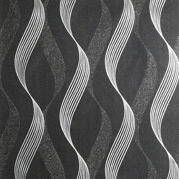 Purchase AH295500 Brewster Wallpaper, Wilhelmina Black Ribbon - Arthouse