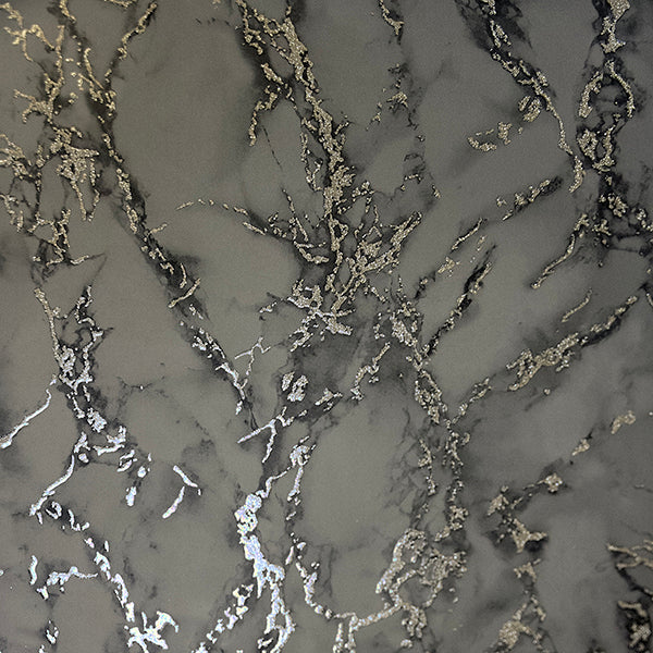 Purchase AH296702 Brewster Wallpaper, Siward Charcoal Metallic Marble - Arthouse