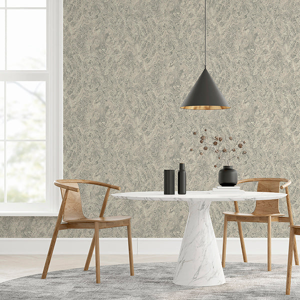 Purchase AH296706 Brewster Wallpaper, Evonne Charcoal Marble Patina - Arthouse1