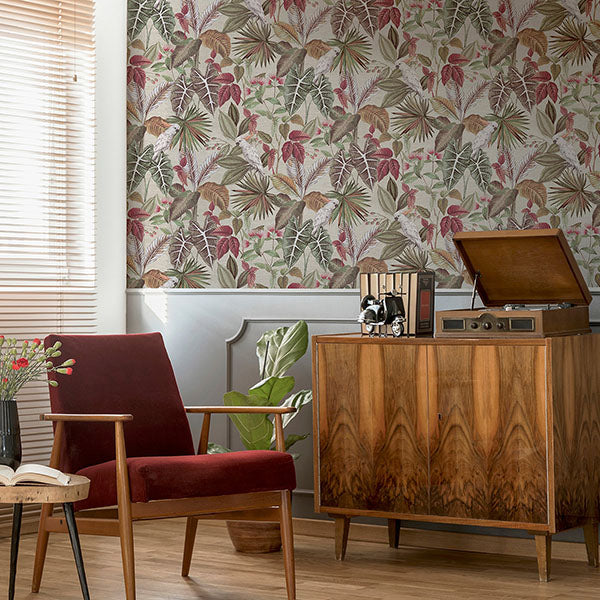 Purchase AH296908 Brewster Wallpaper, Lorraine Neutral Tropical - Arthouse1