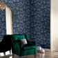 Purchase AH297800 Brewster Wallpaper, Desi Navy Jasmine Garden - Arthouse1