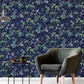 Purchase AH297800 Brewster Wallpaper, Desi Navy Jasmine Garden - Arthouse12