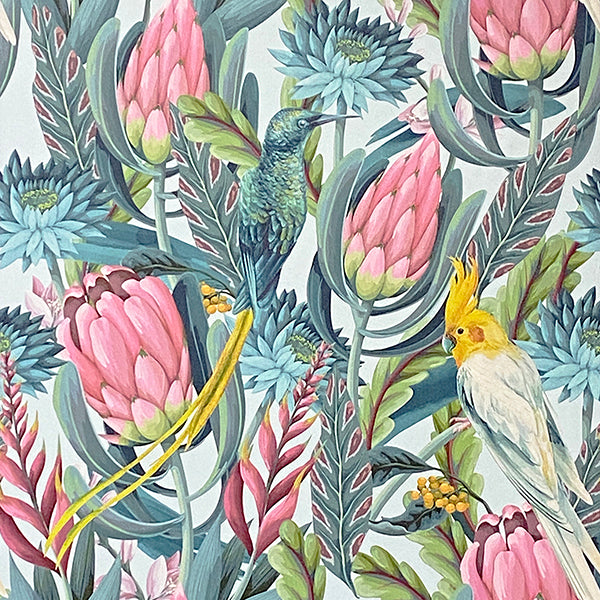 Purchase AH297905 Brewster Wallpaper, Celia Multicolor Tropical Birds - Arthouse