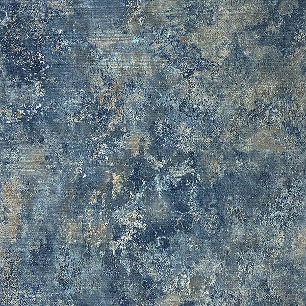 Purchase AH298602 Brewster Wallpaper, Gideon Dark Blue Distressed - Arthouse