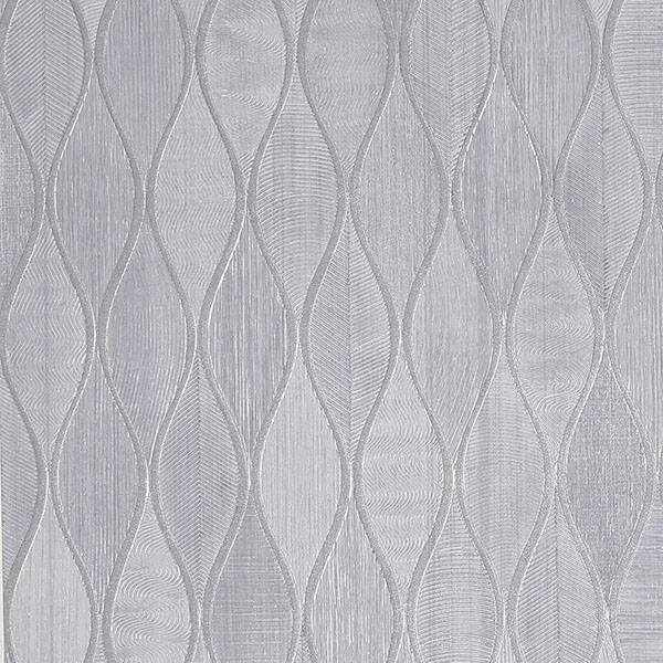 Purchase AH299001 Brewster Wallpaper, Mattais Silver Ogee - Arthouse