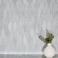 Purchase AH299001 Brewster Wallpaper, Mattais Silver Ogee - Arthouse1