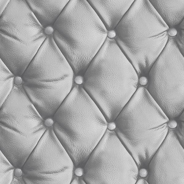 Purchase AH618104 Brewster Wallpaper, Ella Silver Tufted - Arthouse