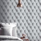 Purchase AH618104 Brewster Wallpaper, Ella Silver Tufted - Arthouse1