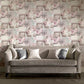 Purchase AH665201 Brewster Wallpaper, Irene Blush Charlotte College - Arthouse12