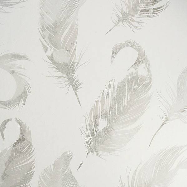 Purchase AH692601 Brewster Wallpaper, Natsuko Metallic Feathers - Arthouse