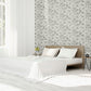 Purchase AH692803 Brewster Wallpaper, Clarissa Grey Glitter Bloom - Arthouse12