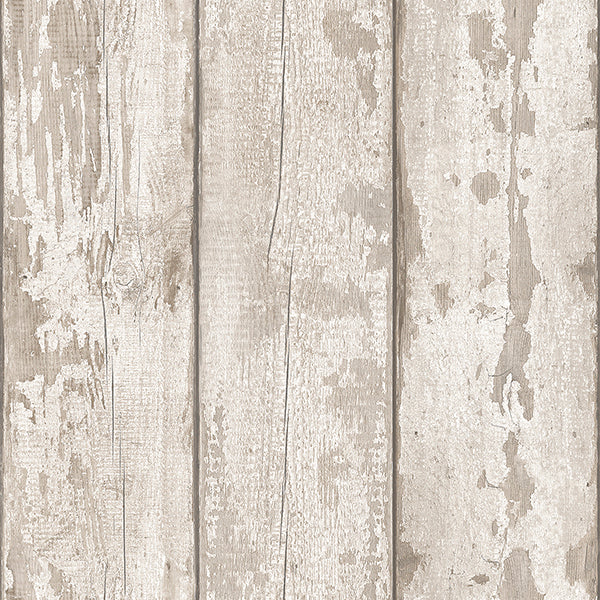 Purchase AH694700 Brewster Wallpaper, Ambrose Cream Wood Plank - Arthouse