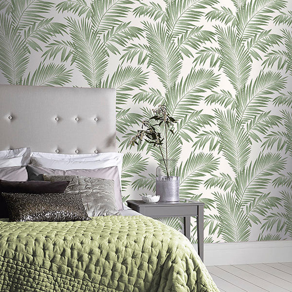 Purchase AH694800 Brewster Wallpaper, Cecil Green Tropical - Arthouse1