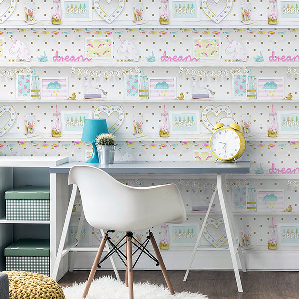 Purchase AH696004 Brewster Wallpaper, Bonnie Multicolor Memento - Arthouse12