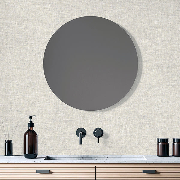 Purchase AH901704 Brewster Wallpaper, Paulette Neutral Linen Texture - Arthouse1